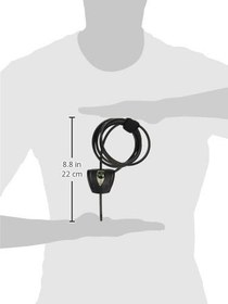 Resim Master Lock Anahtarlı Siyah Python Bisiklet Kilidi, Ayarlanabilir Metal Kablo Kilidi, Dış Mekan Ekipmanları, Bisikletler, 6 Ayak Uzunluğunda, 8417D için Hava Koşullarına Dayanıklı Vinil Kaplamaya 