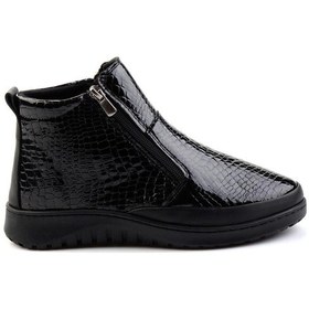 Resim Siyah Leather Kadın Bot & Bootie K02331190011 Siyah 