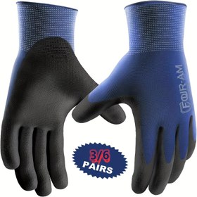 Resim 3/6 Çift Ultra-İnce PU Kaplamalı Eldivenler, Polyester (poliester Elyaf), Hafif ve Rahat, Erkekler İçin Günlük Çok Amaçlı Mükemmel Eldivenler, Yıkama Yapmayın Talimatları ile, Örme Kumaş, Yürüyüş ve Açık Hava Aktiviteleri İçin Mükemmel Eldivenler 