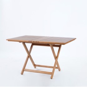 Resim CMS SANDALYE Ahşap Katlanır Izgaralı Masif Masa 80x120 