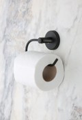 Resim evina Tuvalet Kağıtlığı Kapaksız, Wc Kağıtlık - Mat Siyah 