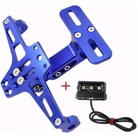Resim Dashanshop Mavi Led Işıklı Universal Motor Plakalık Yamaha Mt07 Mt09 Mt10 Kawasaki Z750 Z800 Honda 