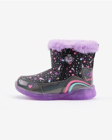 Resim Skechers Siyah Kız Çocuk Bot 302656N BKLV ILLUMI-BRIGHTS 