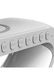 Resim -15w Kablosuz Şarj Standlı Bluetooth Hoparlör Gece Lambası 