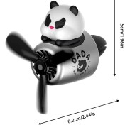 Resim Pervaneli Klima Süsü Oto Koku Klipsi Pilot Panda Araba Hava Ferahlatıcı Turuncu 