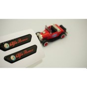 Resim Alfa Romeo Logo Çamurluk Yanı Ve Ayna Metalize Damla Desen 3M Log 
