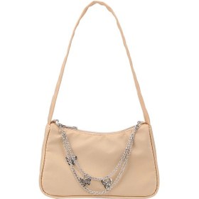 Resim Bobag Moda Kadın Kelebek Zincir Omuz Çantası - Rahat Tüm Maç Koltukaltı Çanta, Zarif Küçük Hobo Çanta Cüzdan Chınakoyu Gri Koyu Gri 