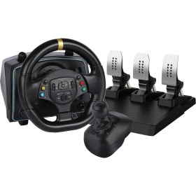 Resim Ps4 Ps3 Pc Xbox One/s/x Ns Uyumlu 1080• Oyuncu Direksiyon Seti Manuel Vites Çift Motorlu 3 Pedallı 