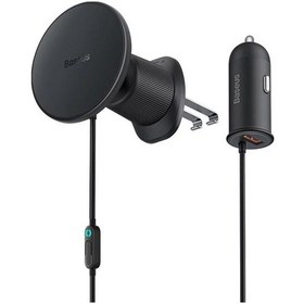 Resim Baseus Cw01 40w Kablosuz Hızlı Araç Şarj Aleti Manyetik Telefon 