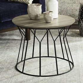 Resim Servis Sehpası Orta Sehpa Ahşap Fiskos Sehpa - Ahşap İstemiyorum 