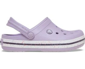 Resim Crocband Clog K Benekli Bantlı Lila Çocuk Terlik-10870 Lila 