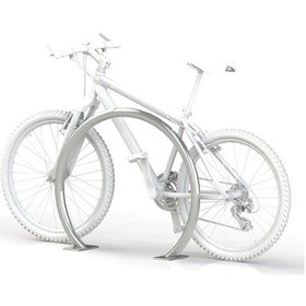 Resim Bisiklet Bağlama Yeri Bisiklet Park Standı Park Demiri Gri 