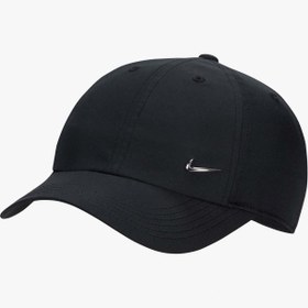 Resim Nike Dri-Fit Club Metal Swoosh Çocuk Siyah Şapka 