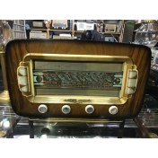 Resim Kahverengi Fransız Lambalı Retro Radyo, Şık ve Kaliteli Ses Deneyimi 