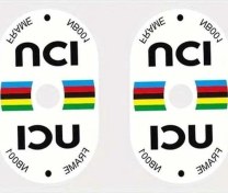 Resim Trendooze Turcoshop11 Ucı Sertifikalı Bisiklet Valfli Çıkartma - Su Geçirmez Uv Dayanımlı Rainbow Çizgili 2 Ön 1 Arka 