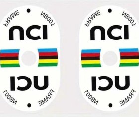 Resim Trendooze Turcoshop11 Ucı Sertifikalı Bisiklet Valfli Çıkartma - Su Geçirmez Uv Dayanımlı Rainbow Çizgili 2 Ön 1 Arka 