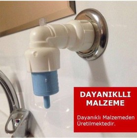 Resim Merkezi Sistem Depolu Sabunluk Alttan Basmalı Beyaz - 1 Depo + 3 Uç 