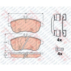 Resim On Fren Balatası Mercedes W204 0714 S204 0714 C204 11 A207 1116 