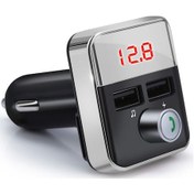 Resim Padalink Bt5.0 Fm Verici Araç Mp3 Çalar - İkili Usb Şarj Cihazı, Ellerden Serbest Arama, Kayıpsız Ses Kalitesi, Gümüş 