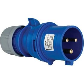 Resim Mete Enerji 406107V 3 x 32A. IP44 Düz Fiş Vidalı Bağ. 