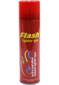 Resim Flash Çakmak Gazı 270 ML- Flash Lighter Gas Kırmızı Şişe 