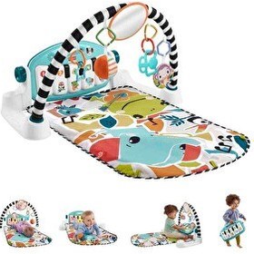 Resim Fisher Price Neşeli Hayvanlar Piyanolu Jimnastik Merkezi HWY49 