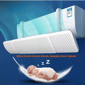 Resim MultiZone Hava Yönlendirici Ayarlanabilir Aparat Hava Perdesi Tak Çıkar Pratik Hava Dağıtıcı Kalkanı 