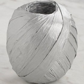 Resim Loren Natural Raffia 30 gr Gümüş Kağıt İp 