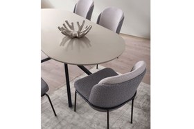Resim LİRONA MASA, AURA SANDALYE, SELENİTY, 180X90 