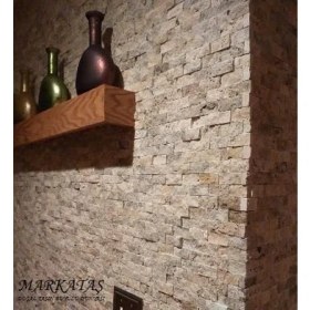 Resim Markataş 2,5x5cm Rustik Traverten Patlatma Mozaik 