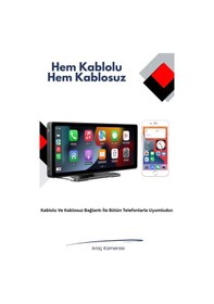 Resim 2 Kameralı Carplay Ekranlı Araç Kamera Seti 