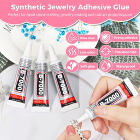Resim Super Glue B-7000 Çok Amaçlı Yapıştırıcı: 2/4/8 Adet Seçenekleri, Cam/Metal/Kumaş/Takı ve Daha Fazlası İçin Evrensel – Sorunsuz Bağlantı, DIY El İşleri, Takı Tamiri, Yaratıcı Dekorasyonlar ve Hassas Uygulamalar için Mükemmel! Şeffaf, Suya Dayanıklı, Sararmayan, Kolay Kontrol için İnce Uçlu Tüp. Ahşap, Plastik, Akrilik, Metal, Ayakkabı Tamiri ve Daha Fazlası İçin İdeal! 