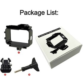 Resim Siyah Renk-çerçeve Kılıf Kabuk Koruyucu Konut Gopro Hero 10 9 Siyah Çift Clod Ayakkabı + Go Pro 9 Kamera Için Yalnız Vida Sınır Koruyucu 