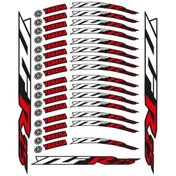 Resim Yamaha Kırmızı Baskı R25 Jant Şeridi 
