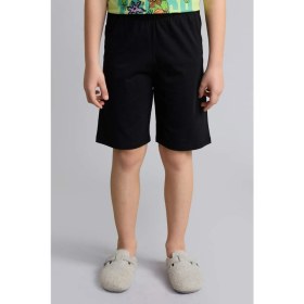 Resim DeFacto Ninja Turtles-Retro Kısa Kollu Tişört Şort Alt 2'li Pijama Takımı Erkek Çocuk H8008A826HS 