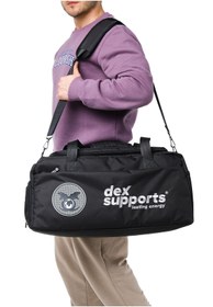 Resim Dex Supports Lasting Energy Spor Çanta Büyük Boy Gri-siyah Renk 