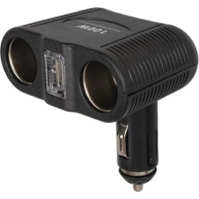Resim Olesson 1646 12-24V Tek USB Girişli 100W Çiftli Araç Çakmak Çoklayıcı 