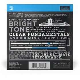 Resim D'Addario EXL170TP XL Nickel Serisi Bas Gitar Tel Seti (Regular Light - 45-100 - Long Scale) 