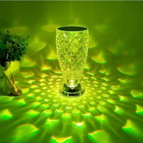 Resim Biishe Balık Süzgeç Model Usb Şarjlı Kumandalı 16farklı Işık Modlu Masa Üstü Kristal Akrilik Led Çok Renkli 