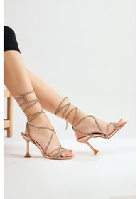 Resim Merella Altın Bilekten Bağlamalı Sandalet 001 