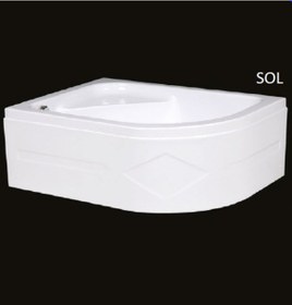 Resim Alika 110 x 90 CM Asimetrik Mini Küvet Panelli 