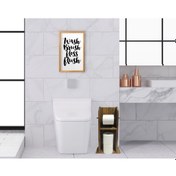 Resim Bk Home Doğal Masif Ahşap Tuvalet Kağıtlığı Ve Dekoratif Retro Ah (551052084) Bk