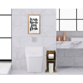 Resim Bk Home Doğal Masif Ahşap Tuvalet Kağıtlığı Ve Dekoratif Retro Ah (551052084) 