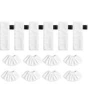 Resim Xindoker Kher Sc2/sc3/sc4/sc5 İçin 14 Parça Mikrofiber Takım: 8 Tıkaç Uç Kapak + 6 Mop Pad - Temizlik Aksesuarı 