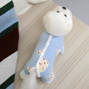 Resim Termal Kadife Köpek Pijamaları Kışlık Tulum - Yumuşak Sıcak Onesie Kolay Giyim Tasarımı, Chihuahua, Yorkie, Poodle, Küçük Köpekler İçin Sevimli Yavru Kıyafeti - Rahat Uyku Giyim & Soğuk Hava Giyim (Pastel Mavi/Pembe/Beyaz) - Evcil Hayvan Sahipleri İçin İdeal Hediye, Köpek Pijamaları, Eğlenceli Evcil Hayvan Giyim, Konforlu Evcil Hayvan Giyim, Evcil Hayvan Sevgileri, Chihuahua Giyim, Şık Evcil Hayvan Giyim, Dayanıklı Evcil Hayvan Giyim, Yavru Onesie, Yavru Ebeveynleri, Köpek Giyim, Küçük Köpek T 