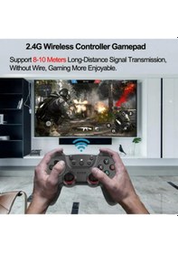 Resim Joystick Gamepad Çiftli Tv Pc Oyun Konsolu 2.4g Gamepad Joystick 