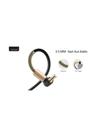 Resim Concord C-807 1.8M Metre 3.5Mm Aux L Spiral Ses Aktarım Kablosu 