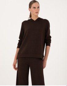 Resim Pierre Cardin Kadın Kahverengi Sweatshirt 50314972-vr029 Kahverengi 