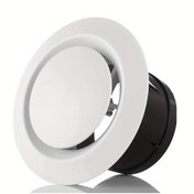 Resim Ayarlama Yuvarlak Hava Kanalı Kapağı, 75/100/125/150/200mm ABS Plastik Tavan Difüzörü, Oturma Odası, Dolap, Banyo, Mutfak İçin Döner Açılış - Beyaz, Kolay Kurulum, Dayanıklı & Şık Tasarım 