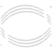 Resim GP Kompozit Universal Tek Jant Şeridi Reflektif Gri 